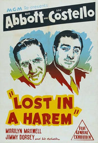 Abbott and Costello Lost in a Harem Movie Poster (11x17)