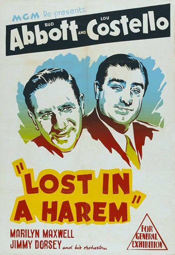 Abbott and Costello Lost in a Harem Movie Poster (11x17)