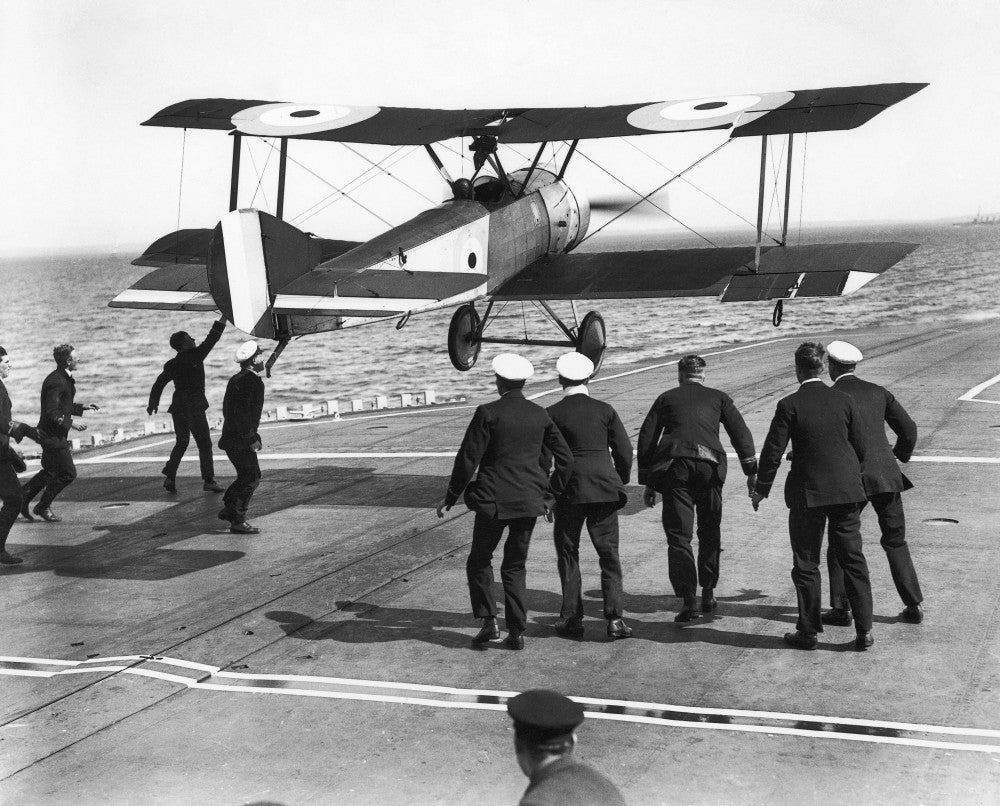 HMS Furious Landing 1917 Fine Art Print by Granger Collection