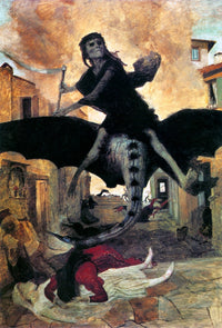 The Plague Fine Art Print by Arnold Bocklin - Granger Collection