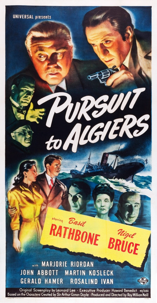 Pursuit To Algiers Movie Poster Fine Art Print - 1945