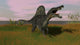 Spinosaurus Walking Across Prehistoric Grasslands Fine Art Print