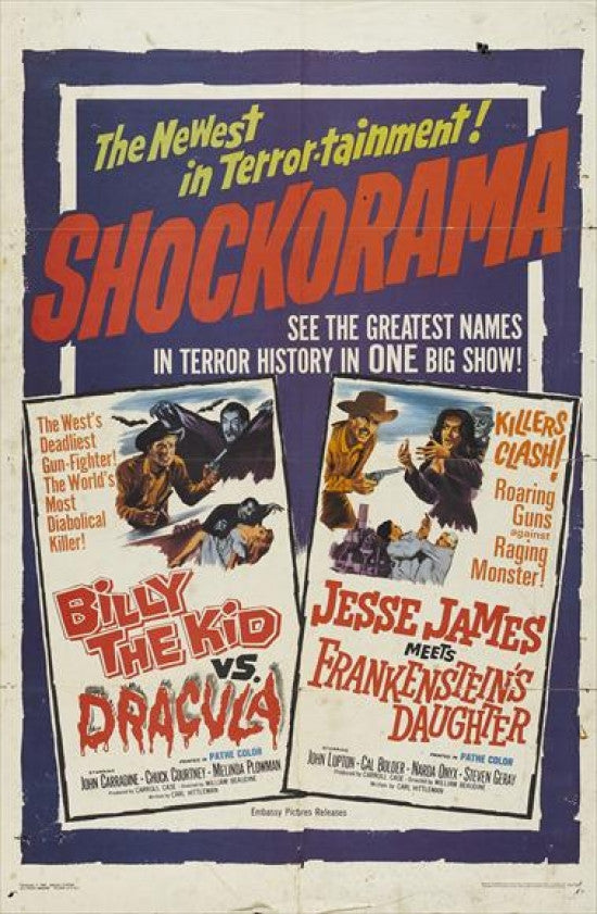 Billy the Kid vs Dracula Movie Poster - 11x17 Print