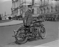 Capitol Police on Motorcycle Fine Art Print