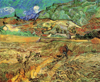 Enclosed Wheat Field with Peasant Fine Art Print