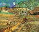 Enclosed Wheat Field with Peasant Fine Art Print