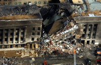 Aerial View of the Pentagon Terrorist Attack Fine Art Print by Stocktrek Images