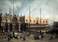 Canaletto: The Square of St. Mark's, Venice Canvas Print by Granger Collection