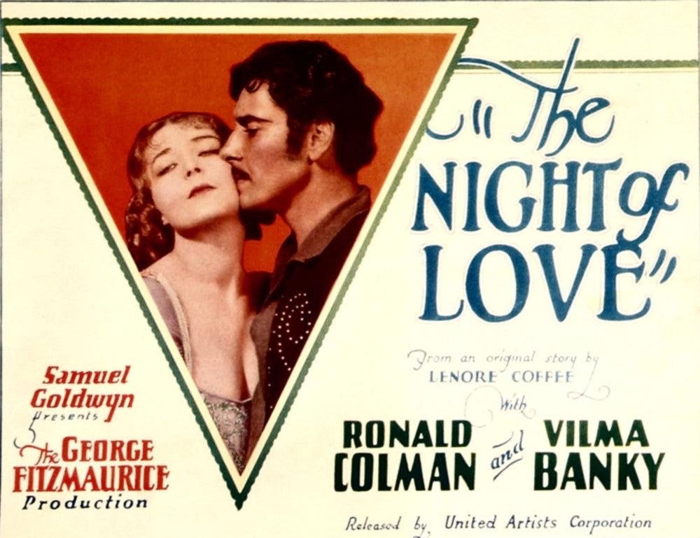 The Night of Love Movie Poster Masterprint (1927) - Vilma Banky & Ronald Colman