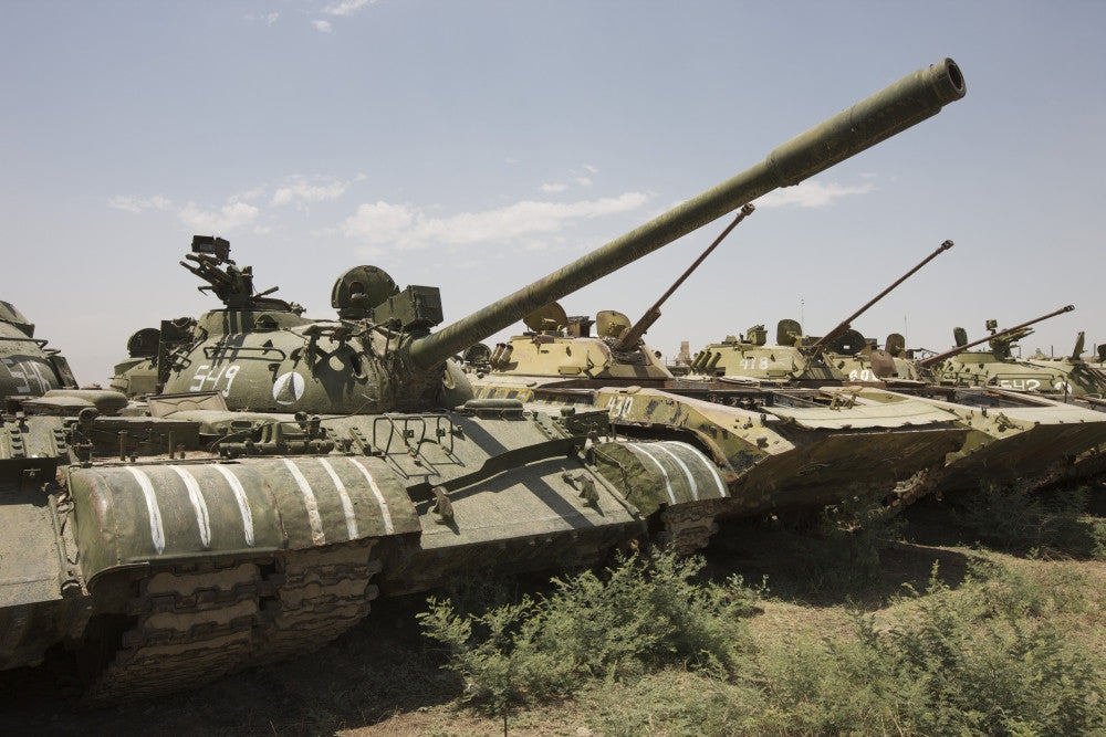 Russian T-54 and T-55 Main Battle Tanks Poster Print