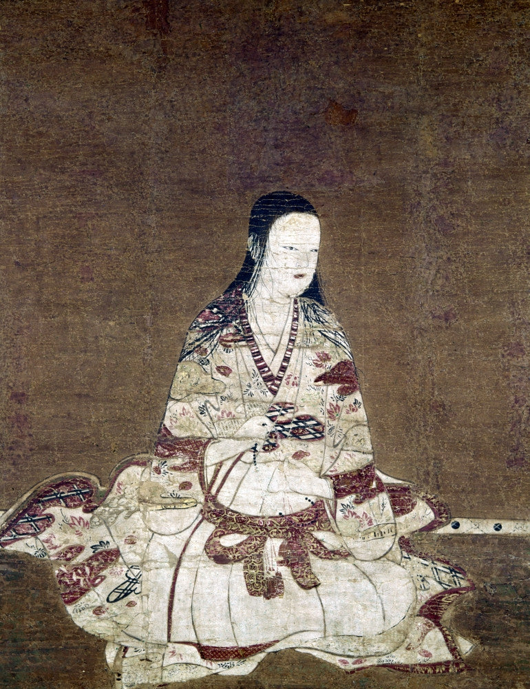 Japan: Portrait of a Samurai Lady with Buddhist Juzu - Fine Art Print
