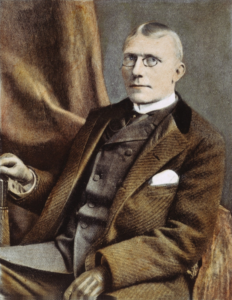 James Whitcomb Riley Oil Over Photograph Fine Art Print