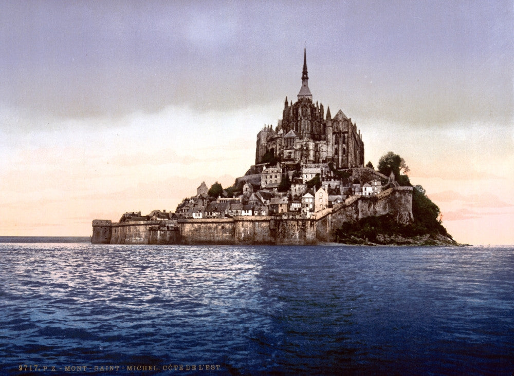 Mont Saint-Michel, France, 1890s Fine Art Print by Science Source