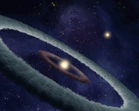 A Binary Star System Fine Art Print by Stocktrek Images