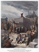 Rebuilding of the Temple Fine Art Print - 19th Century Engraving