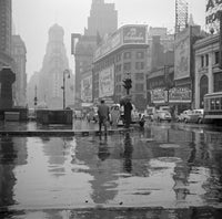Rainy Day in Times Square Fine Art Print by John Vachon, 1943