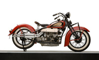 1937 Indian Twin Carburetor Motorcycle Fine Art Print