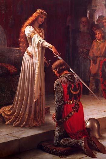 The Accolade Fine Art Print by Edward Blair Leighton
