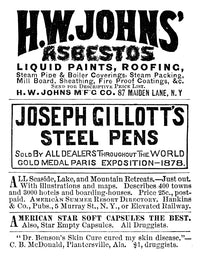 Ad: Asbestos 1883 American Magazine Advertisement Poster Print by Granger Collection