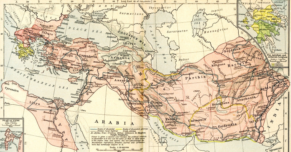 Map of the Macedonian Empire Fine Art Print by Ken Welsh