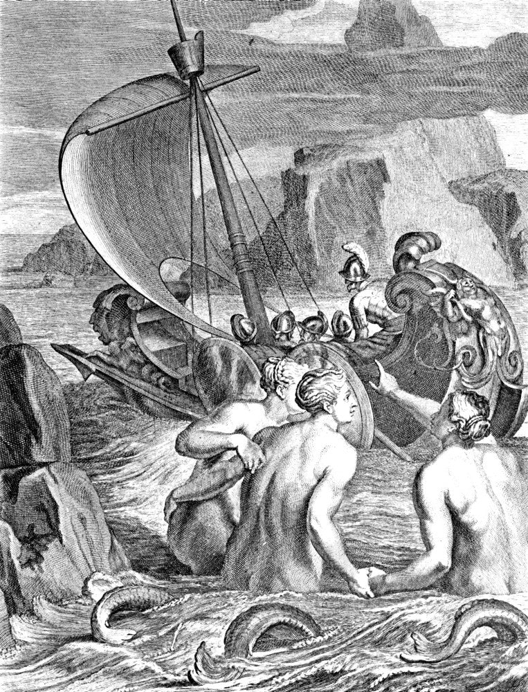 Odysseus Escapes Charms of the Sirens Fine Art Print by Science Source