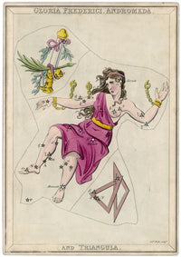 Andromeda Star Map Fine Art Print by Mary Evans Picture Library