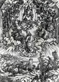 St. John Before God and Elders Fine Art Print by Albrecht Durer