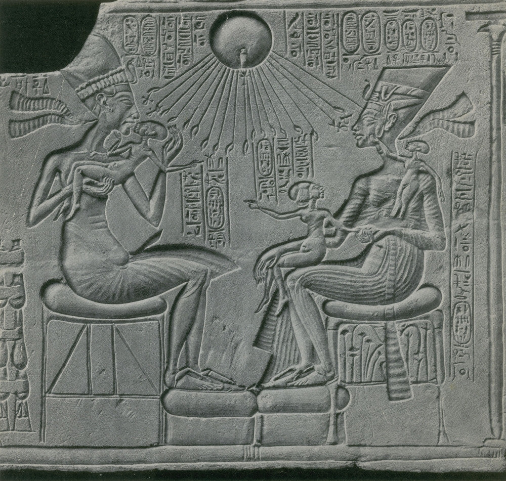 Egyptian Pharaoh Akhenaten and Nefertiti Fine Art Print by Science Source