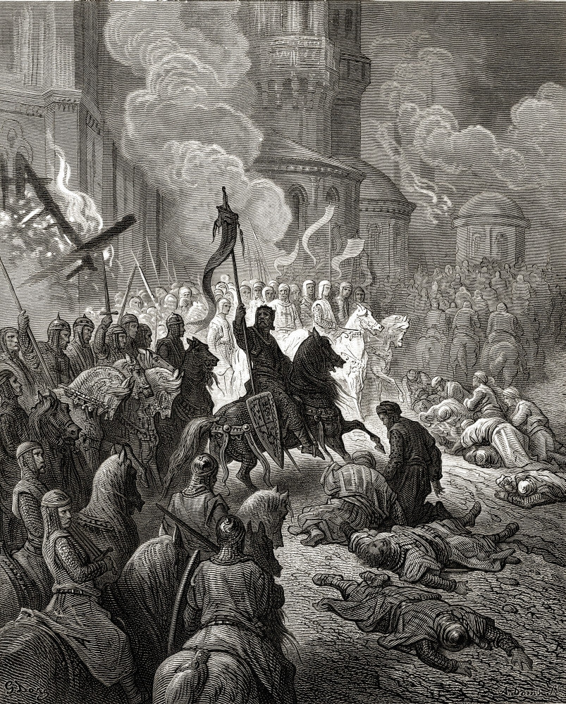 Entry of the Crusaders in Constantinople 1204 Fine Art Print by Ken Welsh