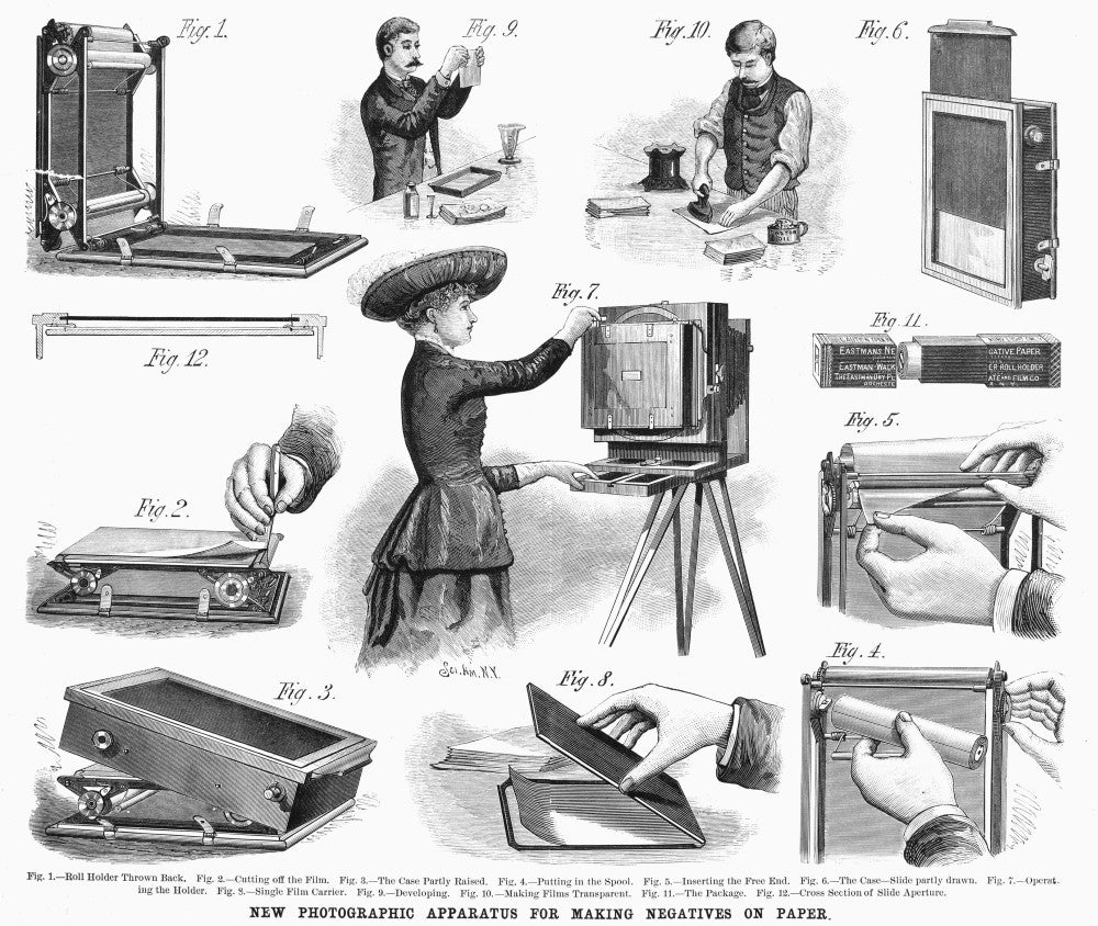 Paper Photo Negative Fine Art Print from 1885 by Granger Collection