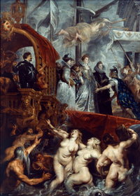 The Landing of Marie De Medicis at Marseilles Fine Art Print by Peter Paul Rubens