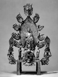 Buddha Maitreya Altarpiece Fine Art Print - Northern Wei, 525 A.D.
