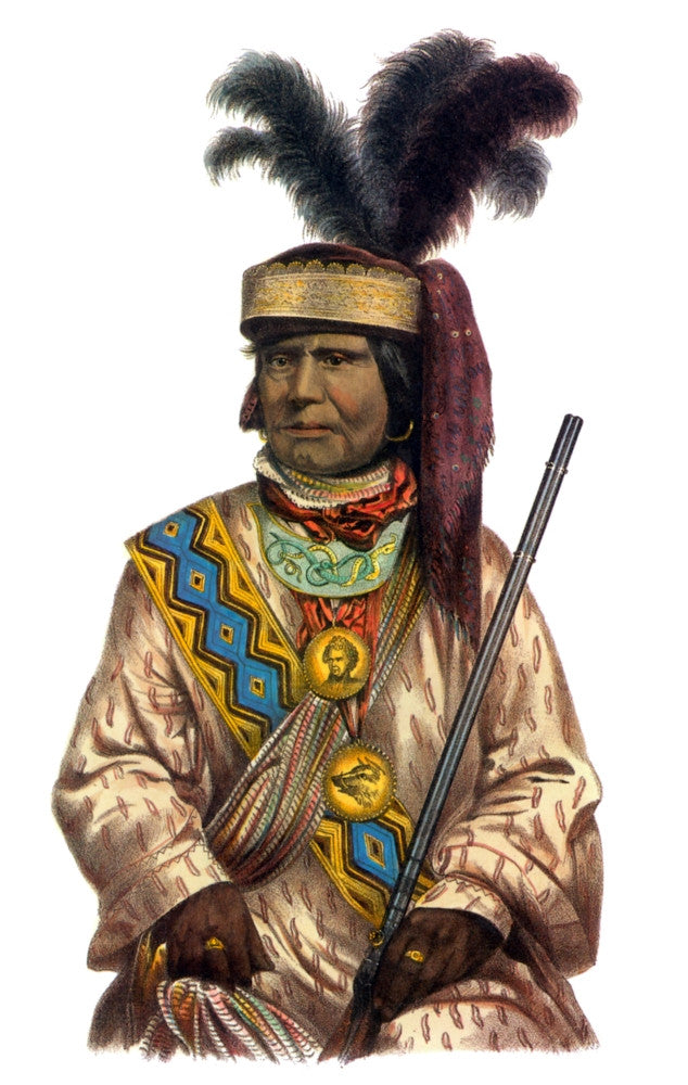Billy Bowlegs Fine Art Print - American Seminole Chief (1858) by Granger Collection