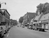 USA Massachusetts Marlboro Cars Parked at Roadside Poster Print