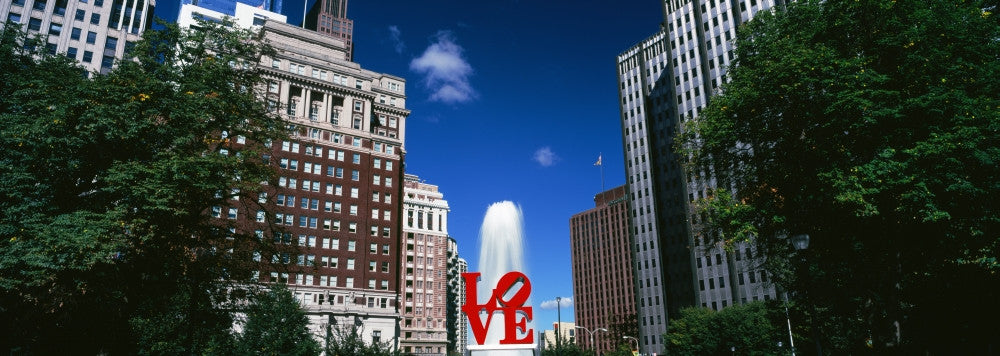 Fountain in Love Park, Philadelphia Fine Art Print by Panoramic Images