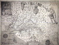 Captain John Smith's 1612 Virginia Map Fine Art Print by Granger Collection