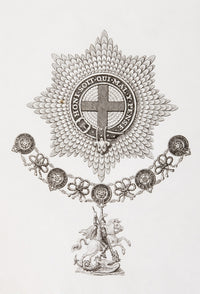 Star, Collar, and Badge of the Order of the Garter Fine Art Print - 1820