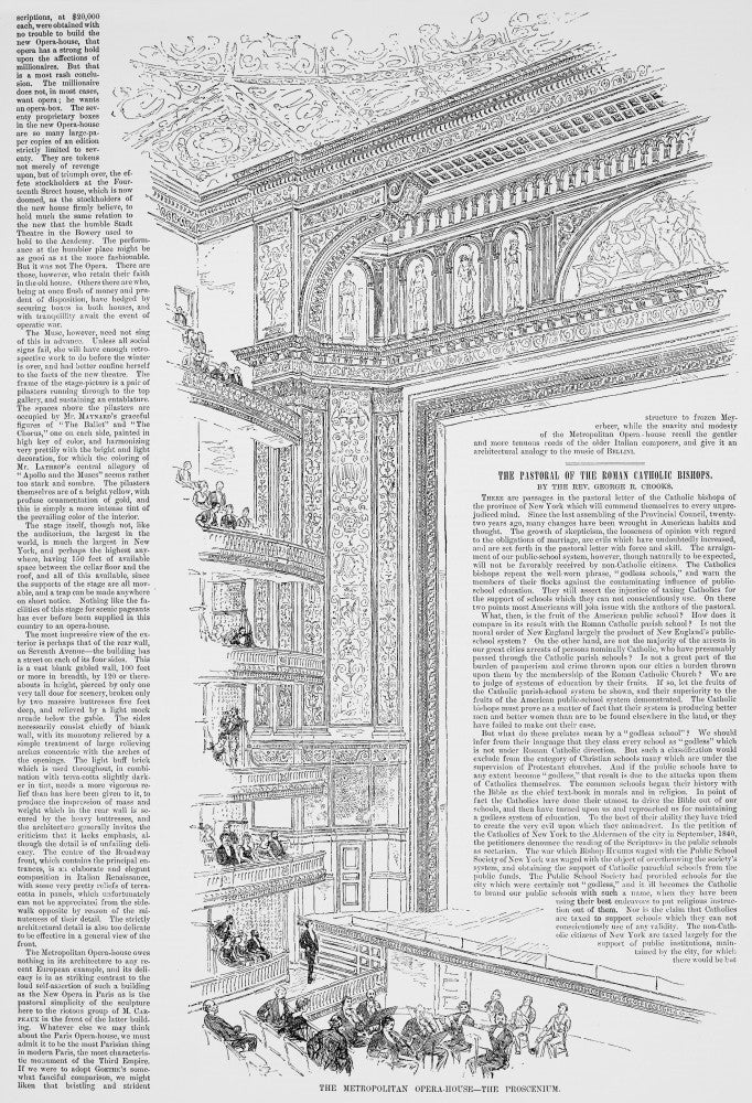 Metropolitan Opera Opening Night Newspaper Account Fine Art Print
