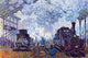 Saint Lazare Station Arrival of a Train Fine Art Print by Claude Monet