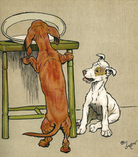 Merry and Bright Illustration Fine Art Print by Cecil Aldin