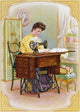 Singer Sewing Machine Advertising Card Art Print (1904) by Granger Collection