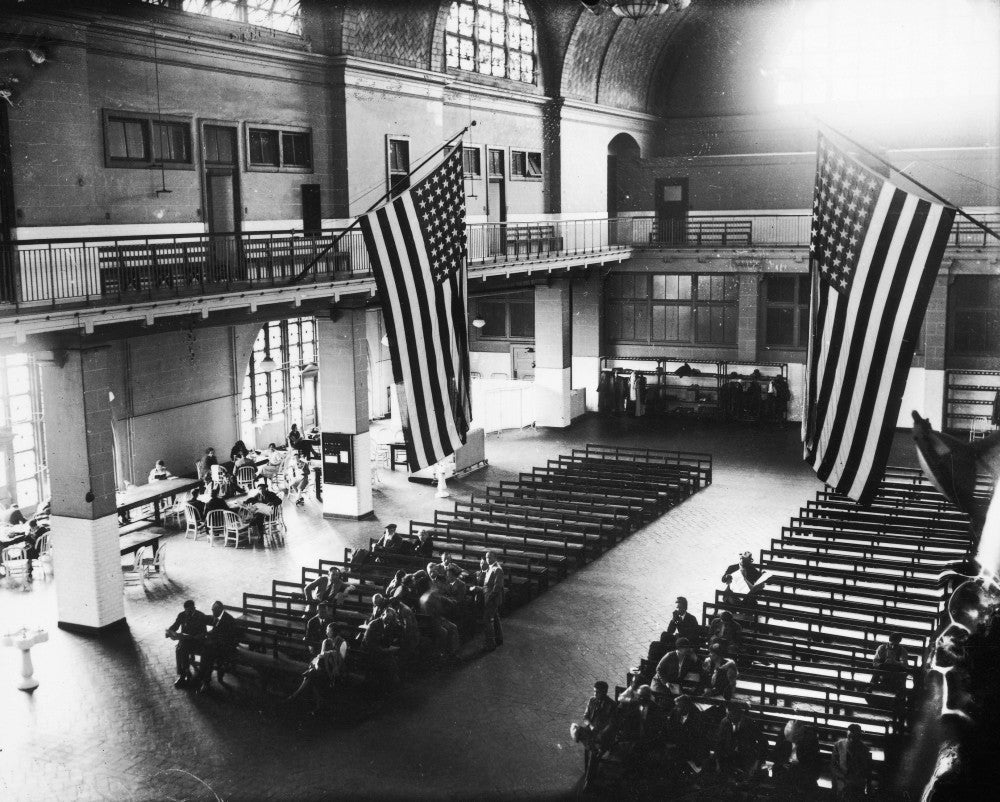 Ellis Island Great Hall Fine Art Print by Granger Collection