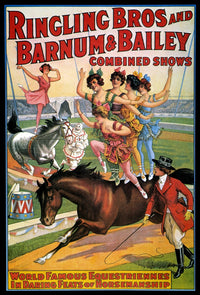 1920s Circus Poster Print - Ringling Bros & Barnum & Bailey