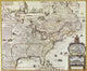 America (New France) C. 1745 Fine Art Print - Vintage Map Poster