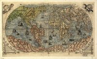 16th Century World Map Fine Art Print by Science Source