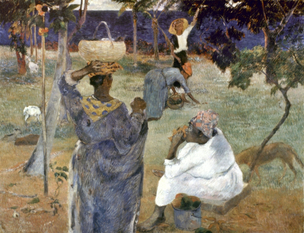 Fruit Gathering in Martinique Fine Art Print by Paul Gauguin