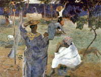Fruit Gathering in Martinique Fine Art Print by Paul Gauguin