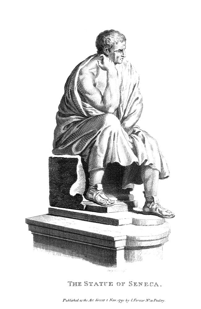 Lucius Annaeus Seneca Line Engraving Fine Art Print by Granger Collection