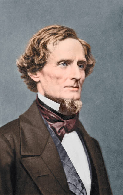 Jefferson F. Davis Portrait, Circa 1860 Fine Art Print by Stocktrek Images