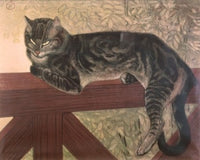 The Cat On The Balustrade Fine Art Print by Th?ophile Alexandre Steinlen